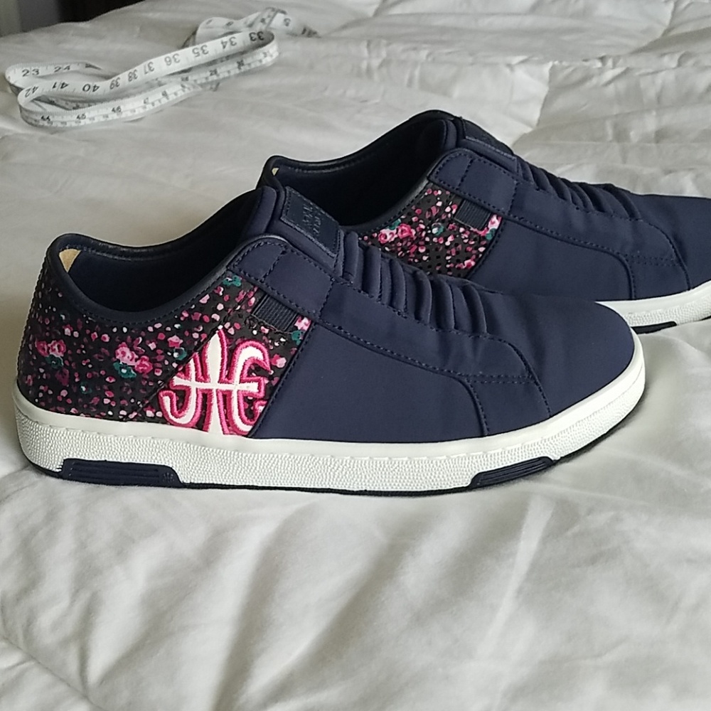 Royal Elastics navy flower sneakers